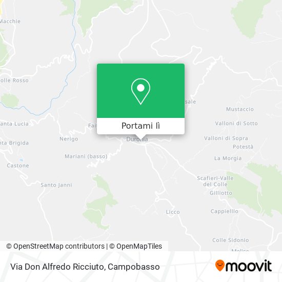 Mappa Via Don Alfredo Ricciuto