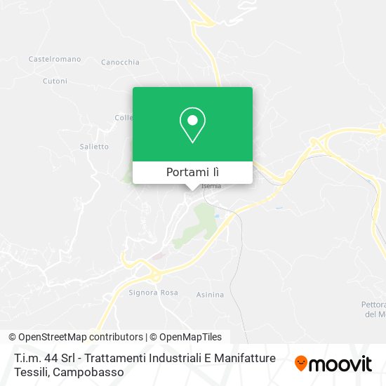 Mappa T.i.m. 44 Srl - Trattamenti Industriali E Manifatture Tessili