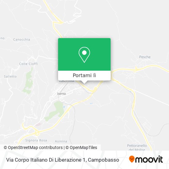 Mappa Via Corpo Italiano Di Liberazione 1