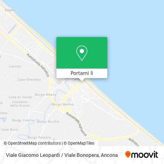 Mappa Viale Giacomo Leopardi / Viale Bonopera