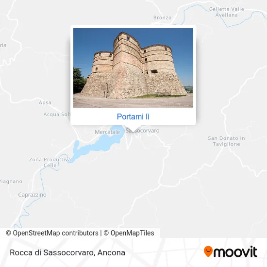 Mappa Rocca di Sassocorvaro