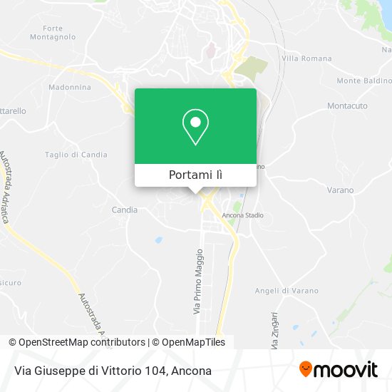 Mappa Via Giuseppe di Vittorio  104