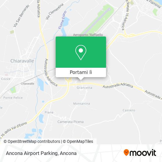 Mappa Ancona Airport Parking