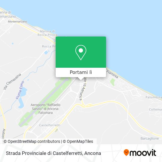 Mappa Strada Provinciale di Castelferretti