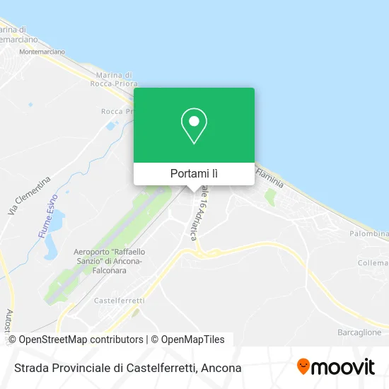 Mappa Strada Provinciale di Castelferretti