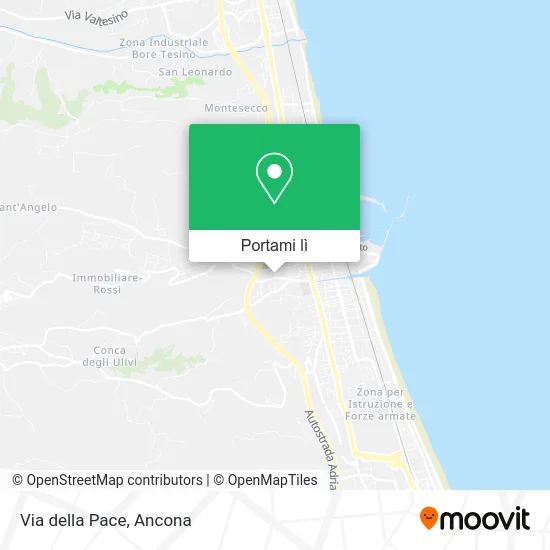 Mappa Via della Pace