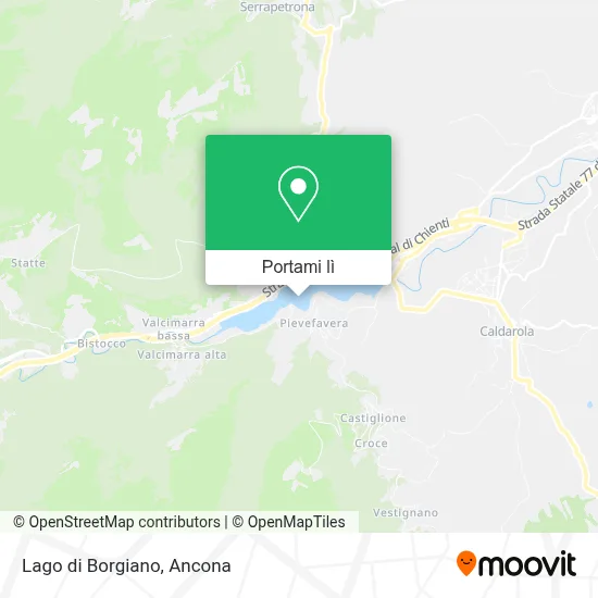 Mappa Lago di Borgiano