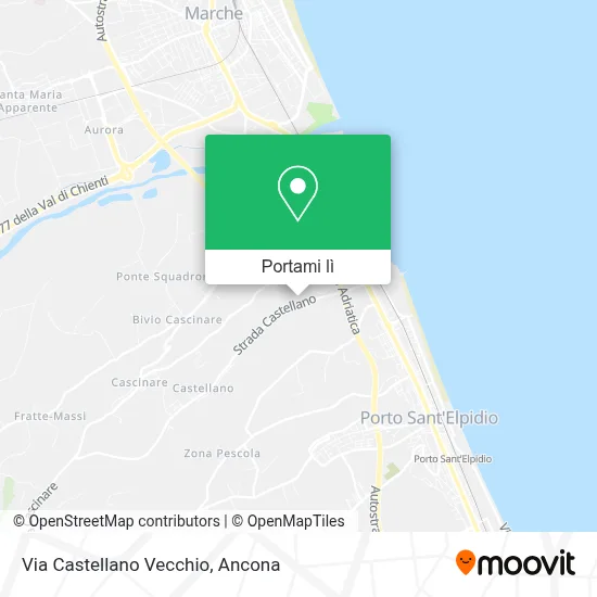 Mappa Via Castellano Vecchio