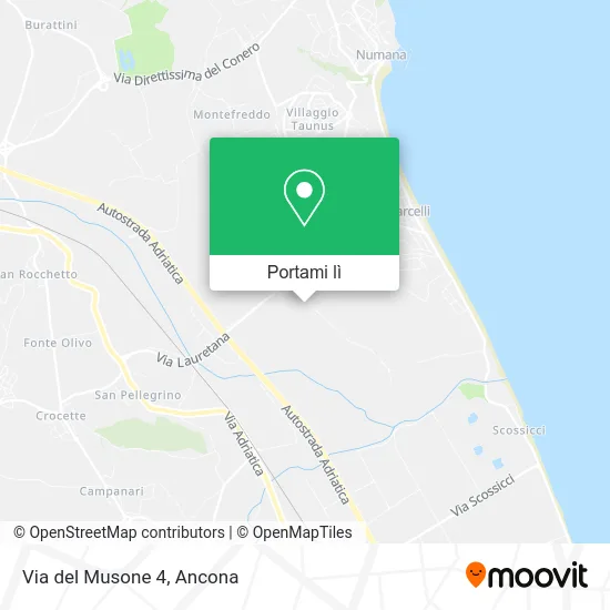 Mappa Via del Musone  4