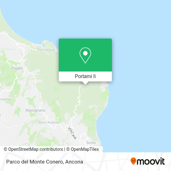 Mappa Parco del Monte Conero