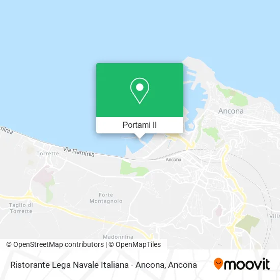 Mappa Ristorante Lega Navale Italiana - Ancona