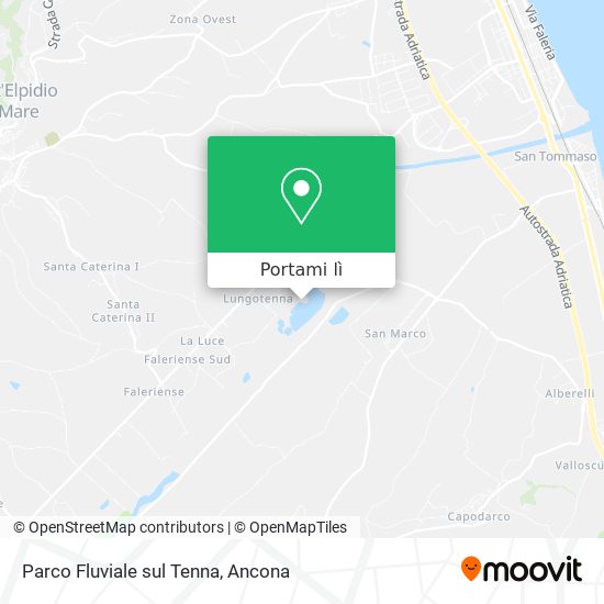 Mappa Parco Fluviale sul Tenna
