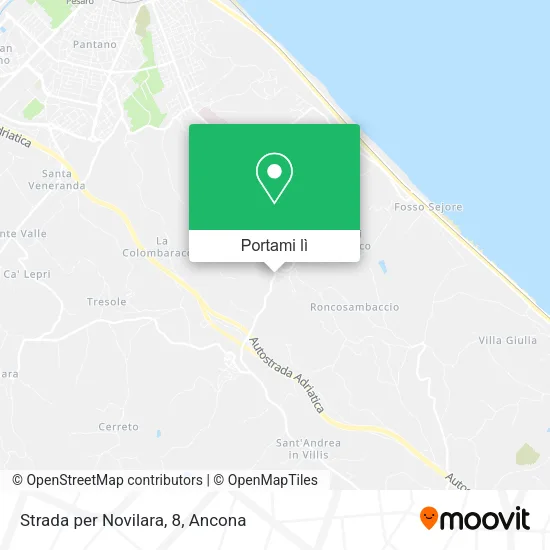Mappa Strada per Novilara, 8