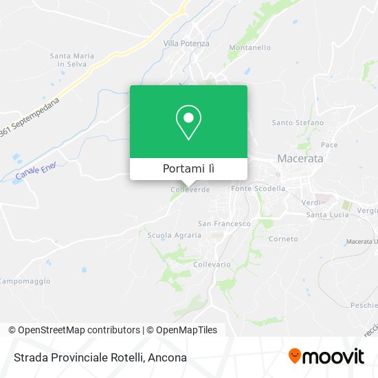 Mappa Strada Provinciale Rotelli