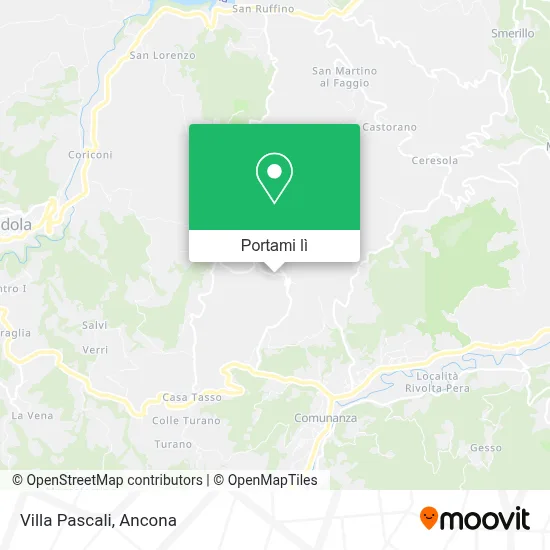 Mappa Villa Pascali