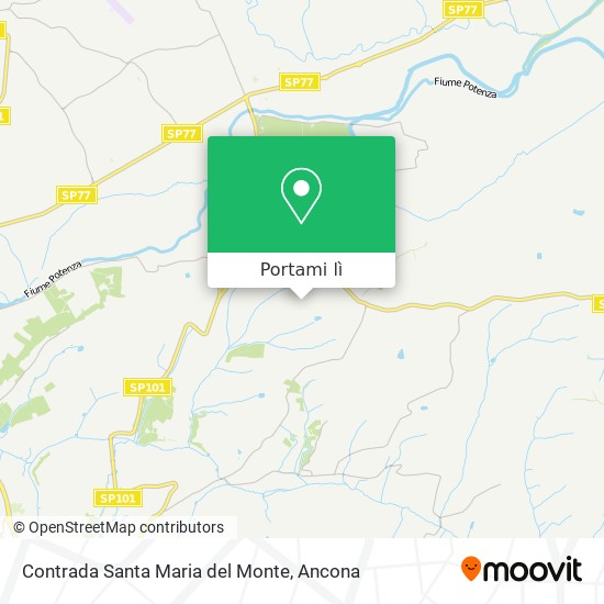 Mappa Contrada Santa Maria del Monte