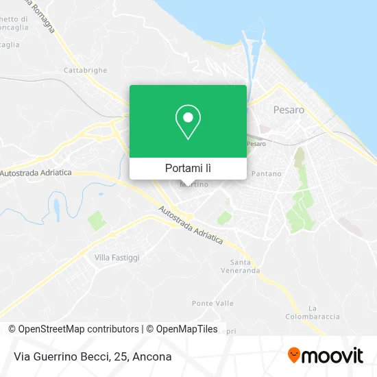 Mappa Via Guerrino Becci, 25