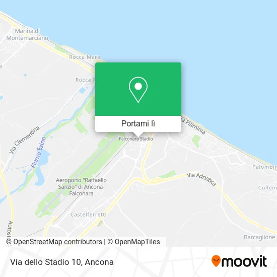 Mappa Via dello Stadio  10