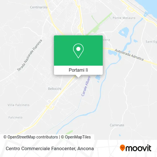Mappa Centro Commerciale Fanocenter