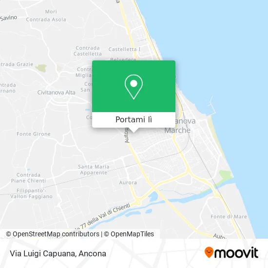 Mappa Via Luigi Capuana