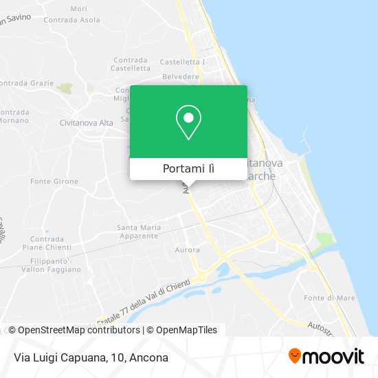 Mappa Via Luigi Capuana, 10