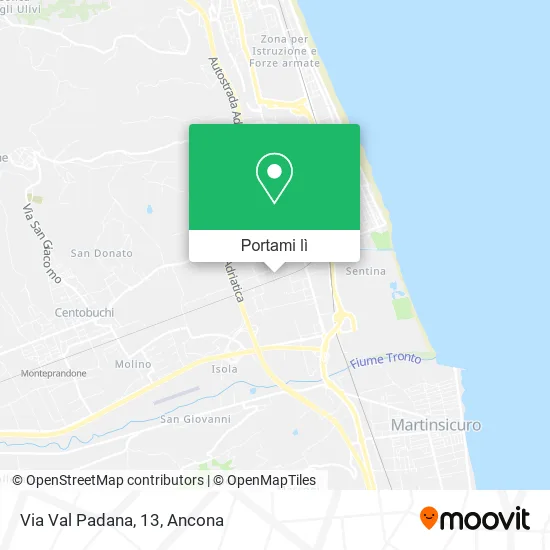 Mappa Via Val Padana, 13