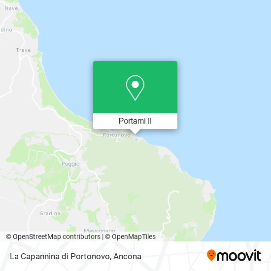 Mappa La Capannina di Portonovo