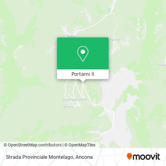 Mappa Strada Provinciale Montelago