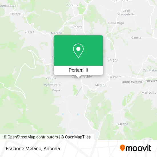 Mappa Frazione Melano