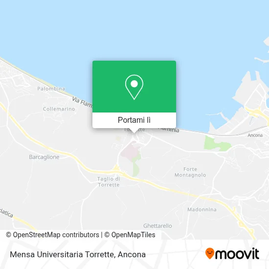 Mappa Mensa Universitaria Torrette