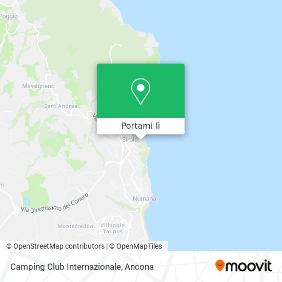 Mappa Camping Club Internazionale
