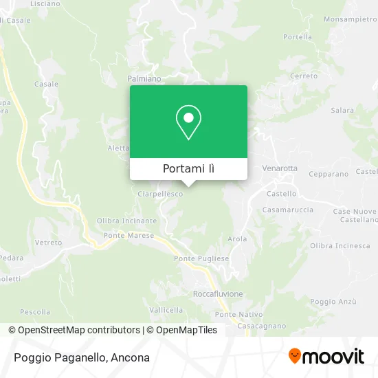 Mappa Poggio Paganello