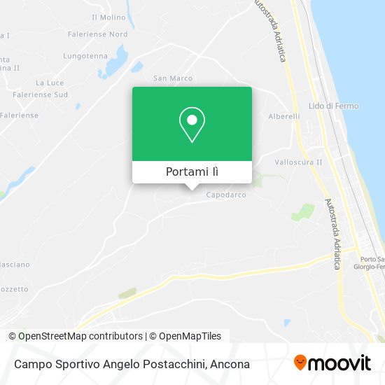 Mappa Campo Sportivo Angelo Postacchini