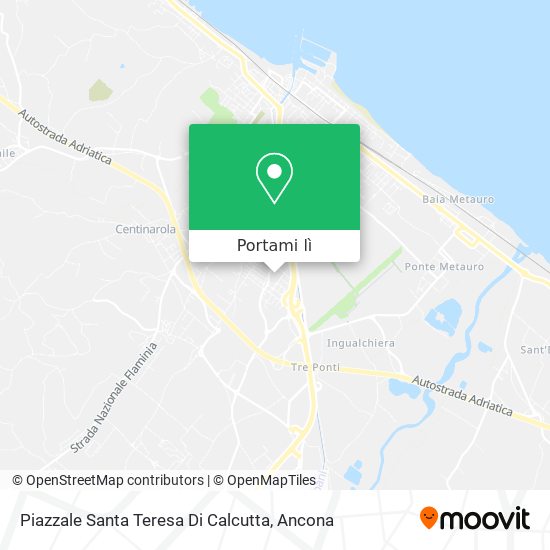 Mappa Piazzale Santa Teresa Di Calcutta