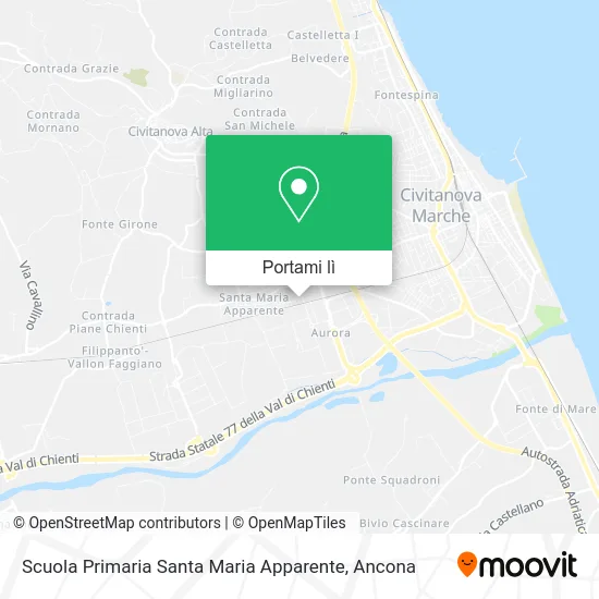 Mappa Scuola Primaria Santa Maria Apparente