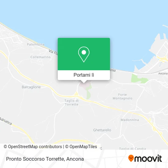 Mappa Pronto Soccorso Torrette