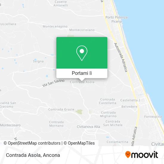 Mappa Contrada Asola