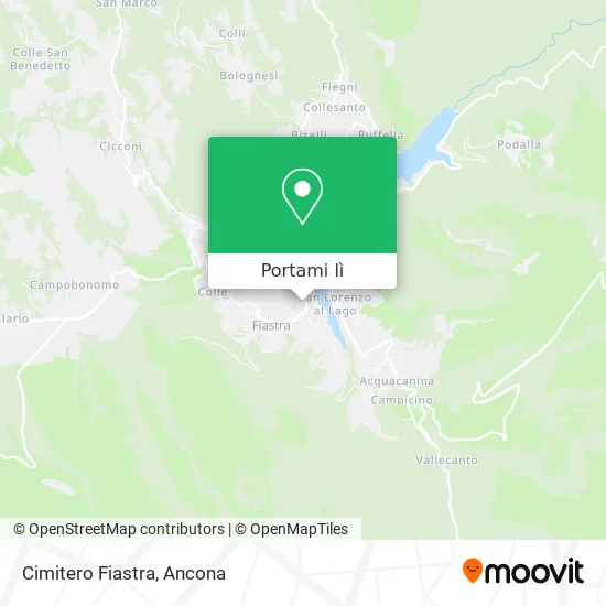 Mappa Cimitero Fiastra