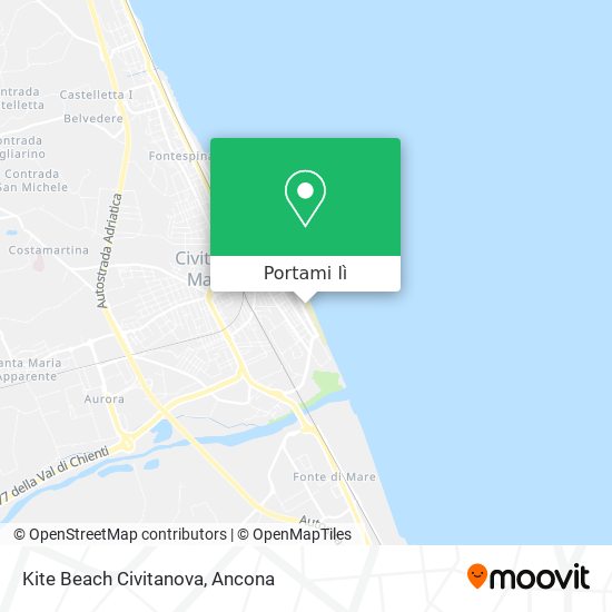 Mappa Kite Beach Civitanova