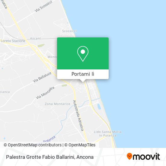 Mappa Palestra Grotte Fabio Ballarini