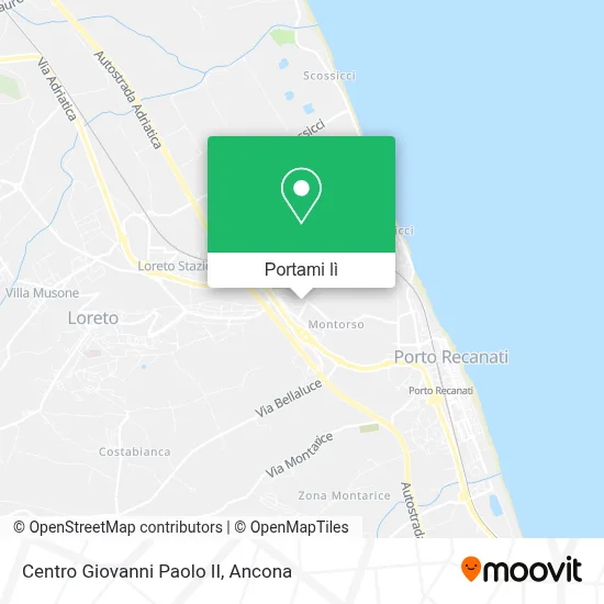 Mappa Centro Giovanni Paolo II