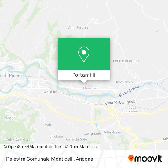 Mappa Palestra Comunale Monticelli