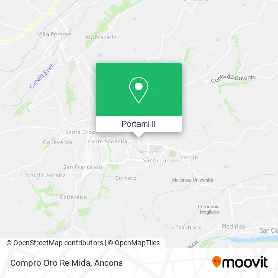 Mappa Compro Oro Re Mida