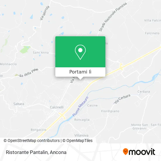 Mappa Ristorante Pantalin
