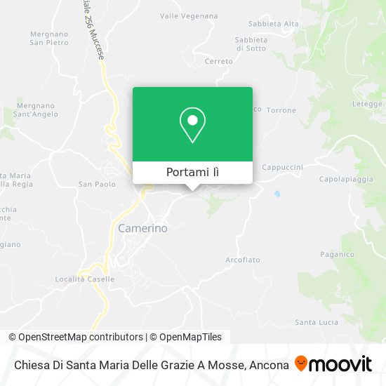 Mappa Chiesa Di Santa Maria Delle Grazie A Mosse