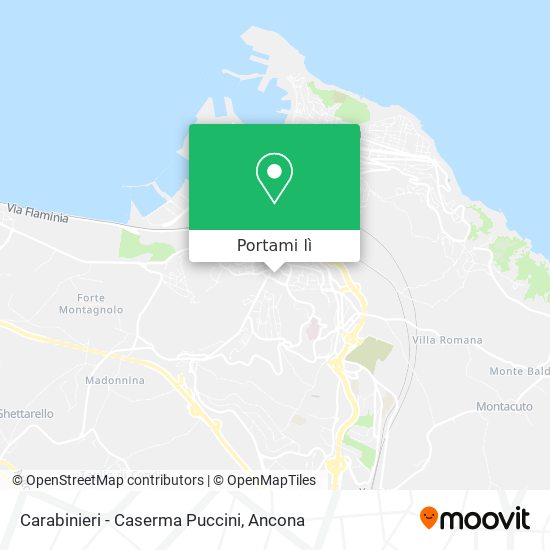 Mappa Carabinieri - Caserma Puccini