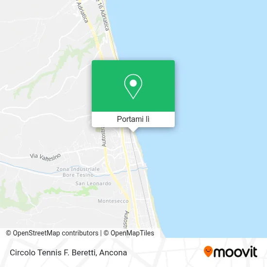 Mappa Circolo Tennis F. Beretti