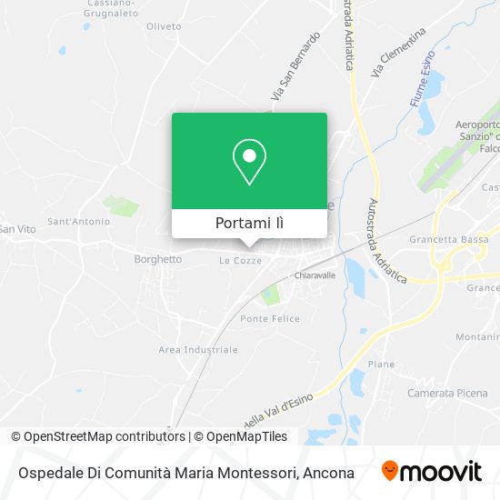 Mappa Ospedale Di Comunità Maria Montessori