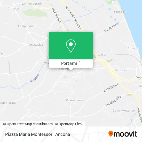 Mappa Piazza Maria Montessori