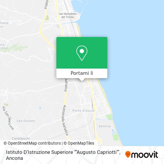 Mappa Istituto D'Istruzione Superiore ""Augusto Capriotti""
